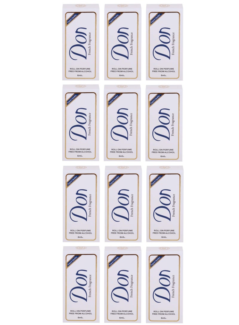 Don French Fragrance Roll On Perfume, 6ml, Pack of 12 - Image 3