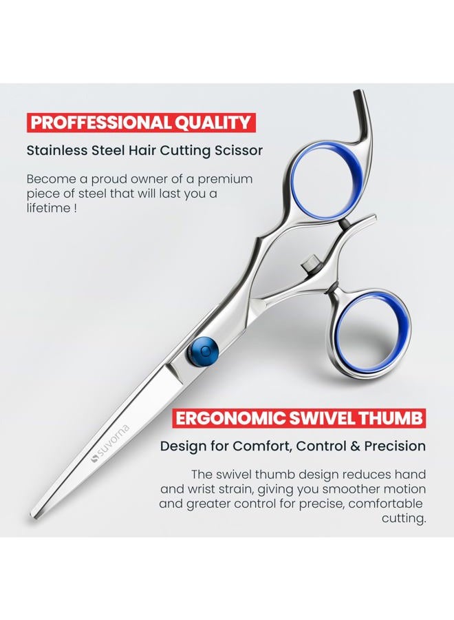 Suvorna 5.5" Professional Barber Scissors Swivel Thumb P115 - Image 4