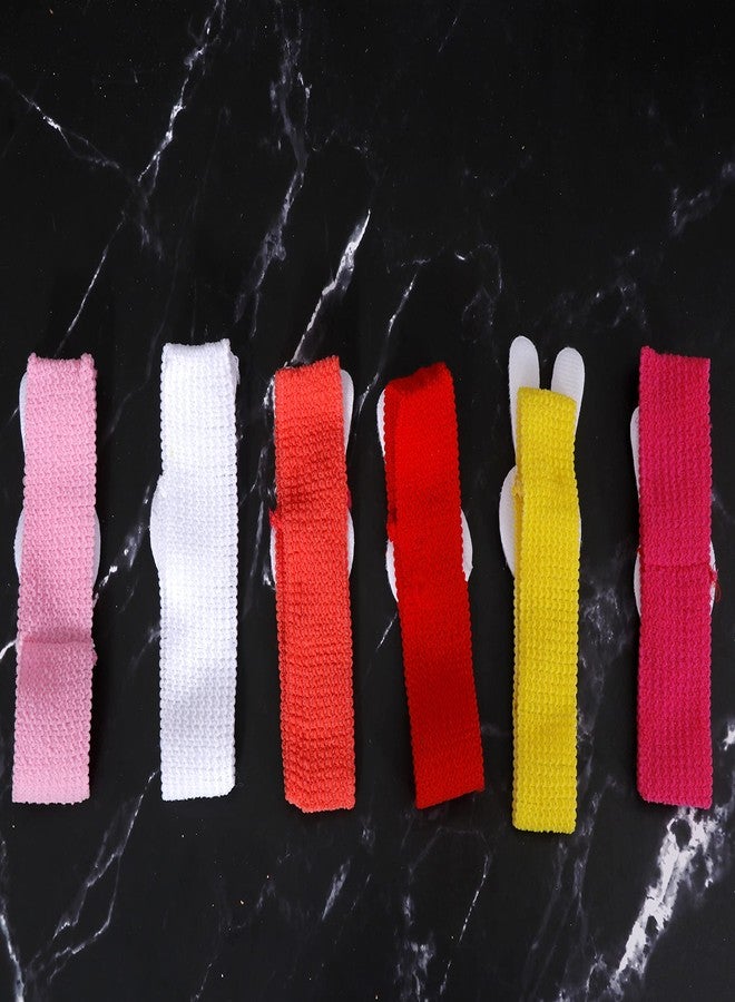 Shivarth Hair Band Head Bands Elastic Hair Accessory Multi-coloured Doll Hairband for Baby Girl kids ( Set 6 Pcs ) - Image 3