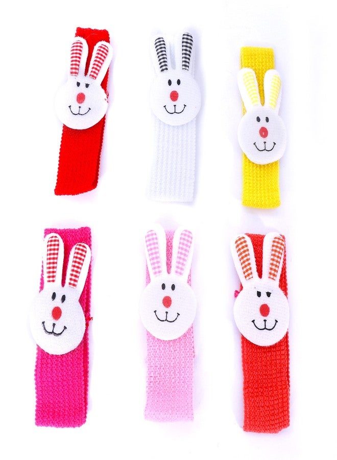 Shivarth Hair Band Head Bands Elastic Hair Accessory Multi-coloured Doll Hairband for Baby Girl kids ( Set 6 Pcs ) - Image 1