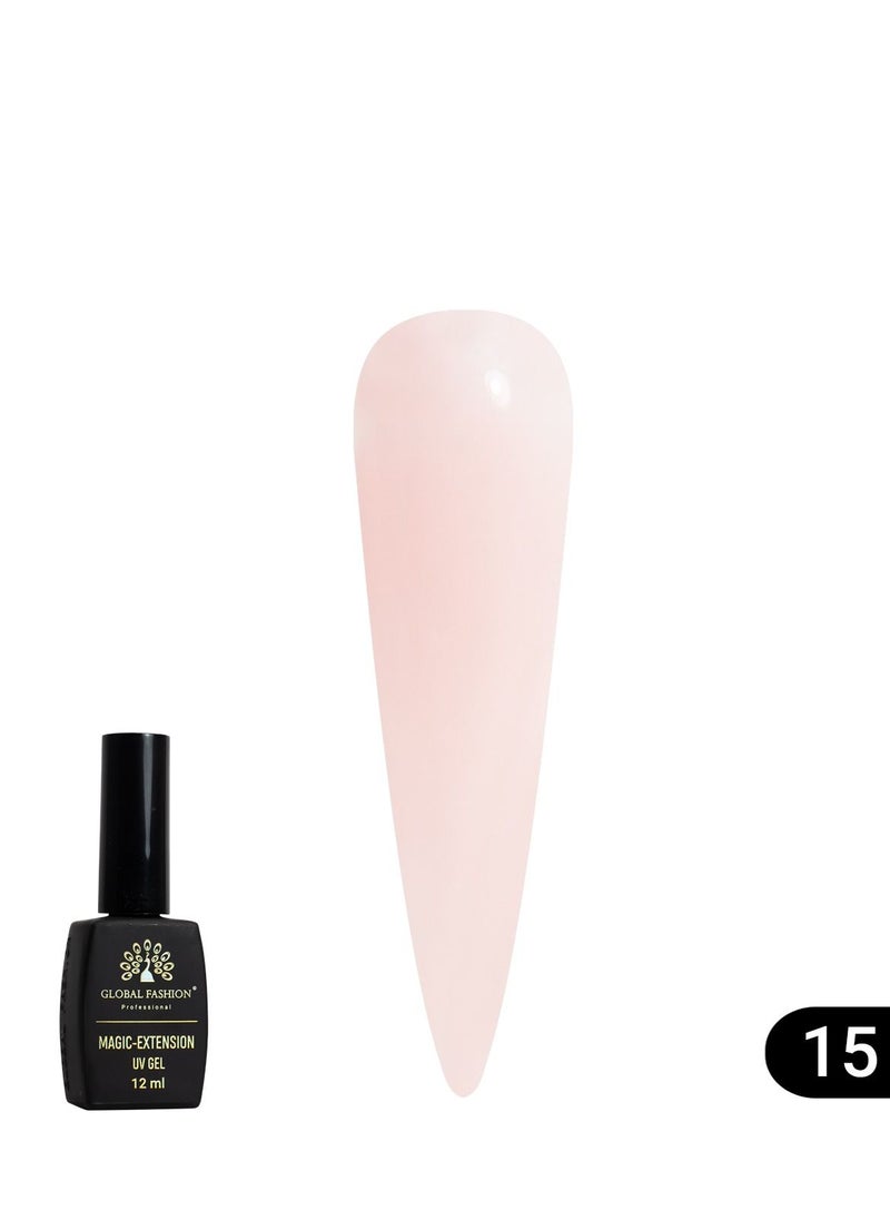 GLOBAL FASHION - GLOBAL FASHION MAGIC-EXTENSION UV GEL -Smart Gel 12 ML #15 - Image 1