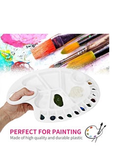 PARTNER 2 pcs Large Art Painting Palette Plastic Tray 17 wells  - Image 3