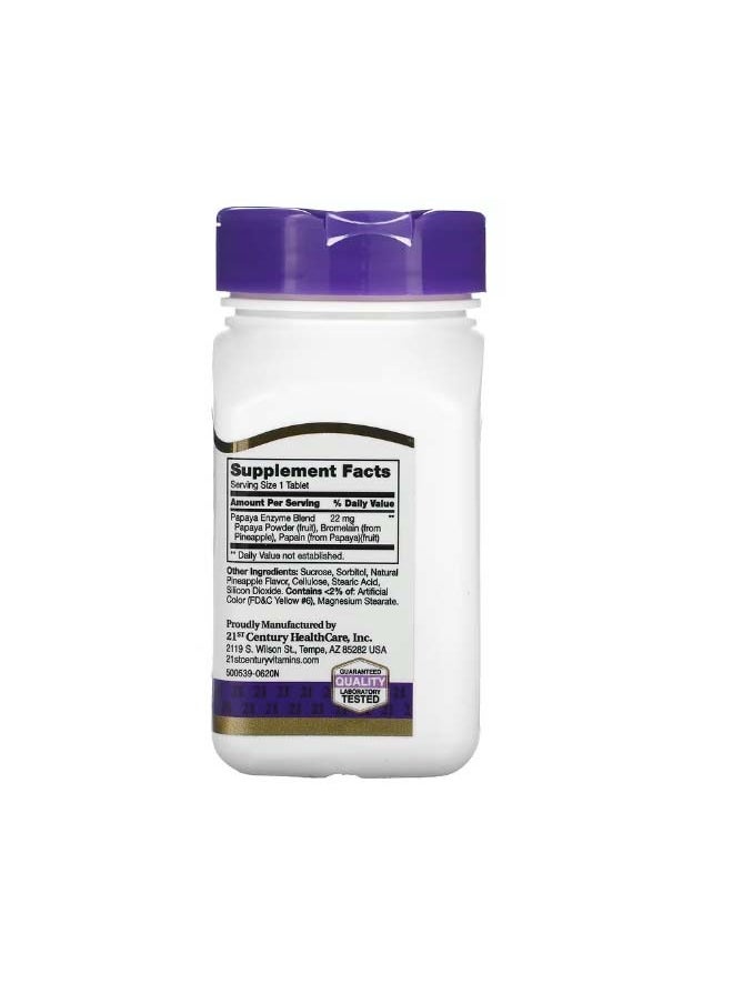 Papaya Enzyme Chewable 100 Tablets
