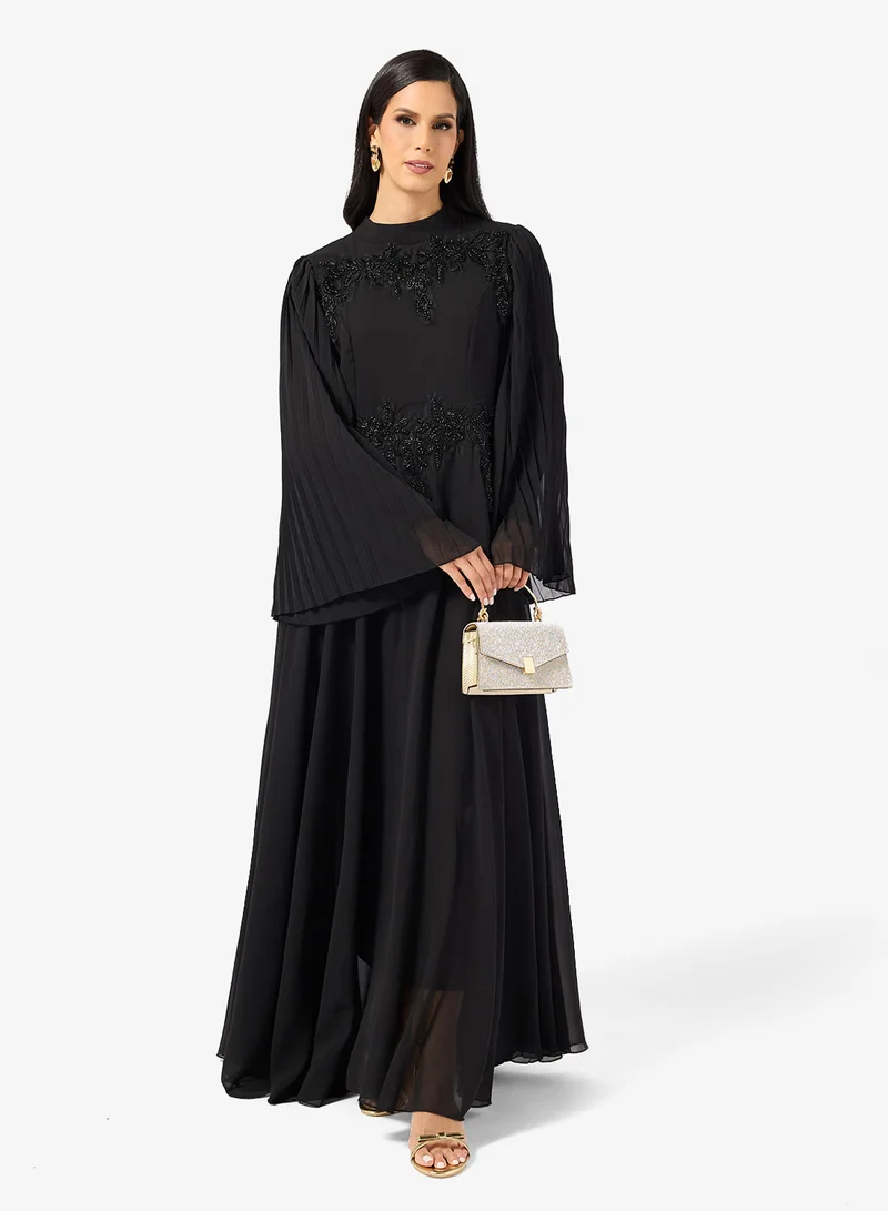 خزانة A-line Dress With Embellished Waist