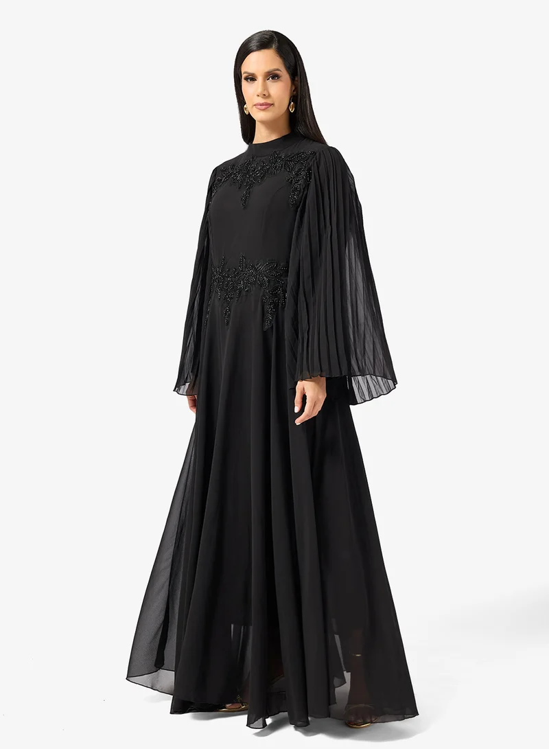 Khizana  A-line Dress With Embellished Waist for Women | Best Price UAE
