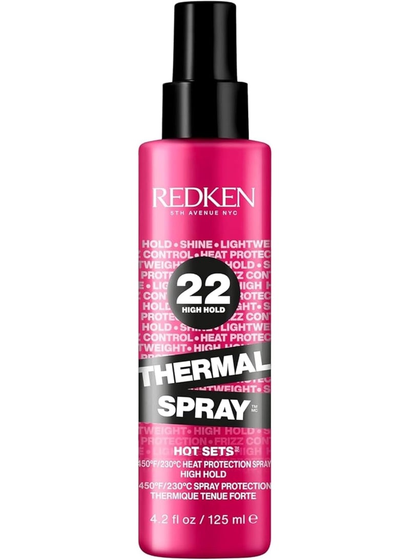 REDKEN بخاخ حراري ريدكن 22 ثبات عالي - واقي حراري ورذاذ تثبيت | 125 مل - Image 1