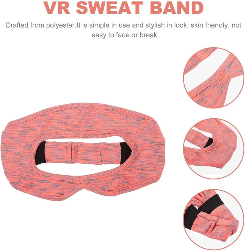 Polyester VR Headset Eye Mask Cover Breathable Sweat Band Lightweight Washable Reusable - Image 3