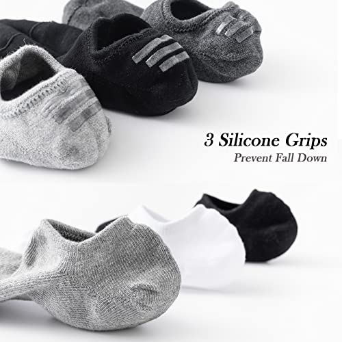 JORMATT 6 Pairs Mens & Women No Show Socks Non-Slip, Athletic Sneaker Cotton Invisible Low Cut Socks for Mens Shoe Size 10-13 - Image 5
