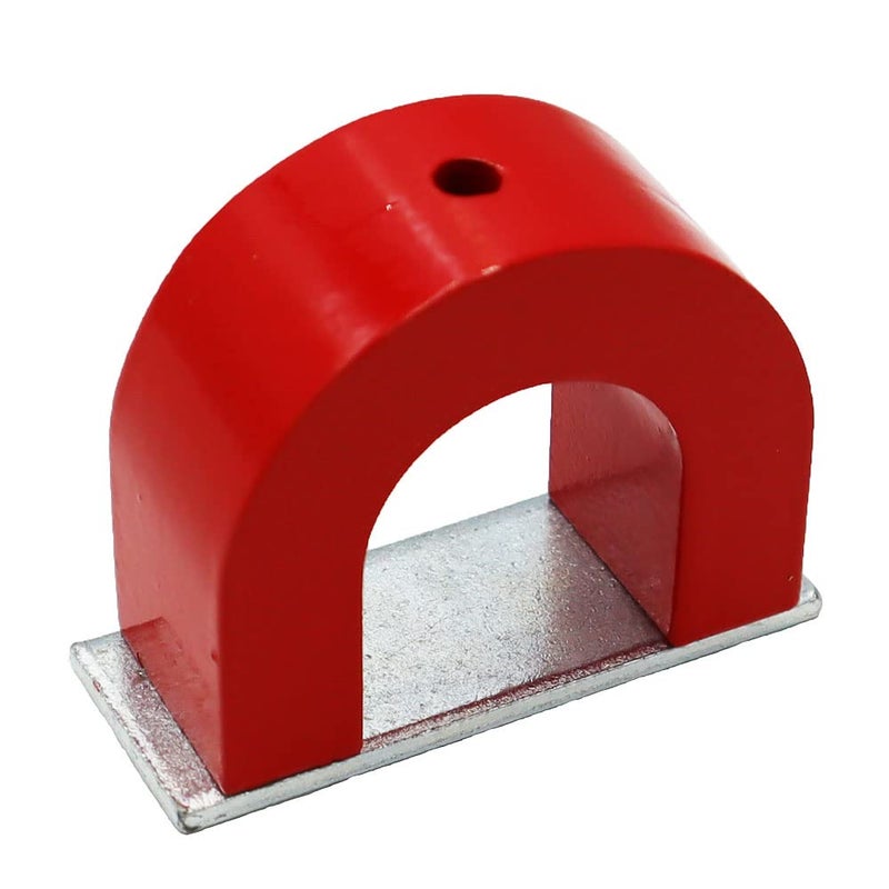 AOMAG ® Strong Red Alnico Horseshoe Magnet 40 lb Capacity Pull Power 12 Oz Tool Magnets - Image 1