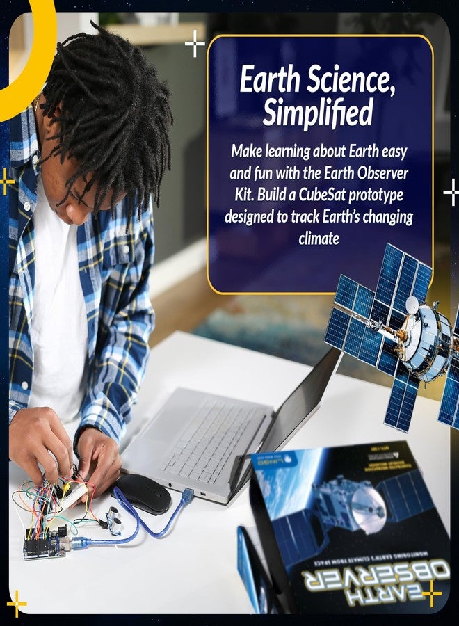 LINGO Earth Observer STEM Coding Kit - Build & Code Your Own Satellite to Monitor Earth's Climate from Space - Science Kits for Ages 13+ Years for Birthdays & Holidays - Image 5