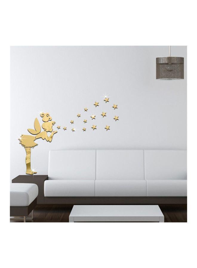 Sharpdo Mirror Style Wall Sticker Gold 51x80centimeter - Image 3