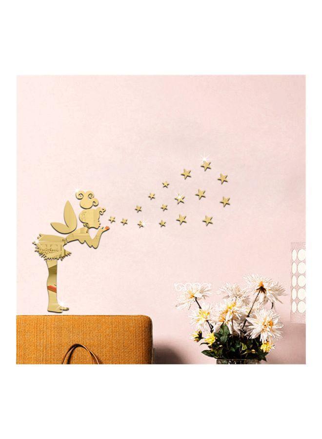 Sharpdo Mirror Style Wall Sticker Gold 51x80centimeter - Image 4