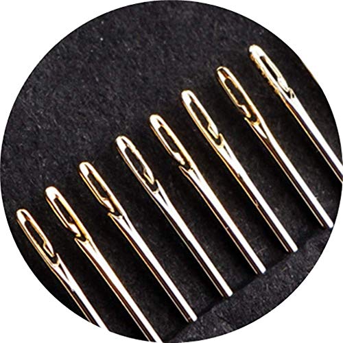 Krisah Combo of Self Threading Needles(Pack of 12) & Brass Thimble (1, Medium) - Image 3