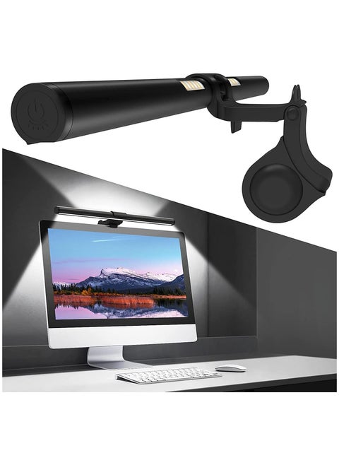 Monitor Light Bar with Backlight CRI≥95, Screen Light Bar, Desk Lamp for Eye-Caring,Dual Light,Filter Blue-Light,3-Color Mode,Memory Dimming,e-Reading Task Lamp,Computer Light for Home Office
