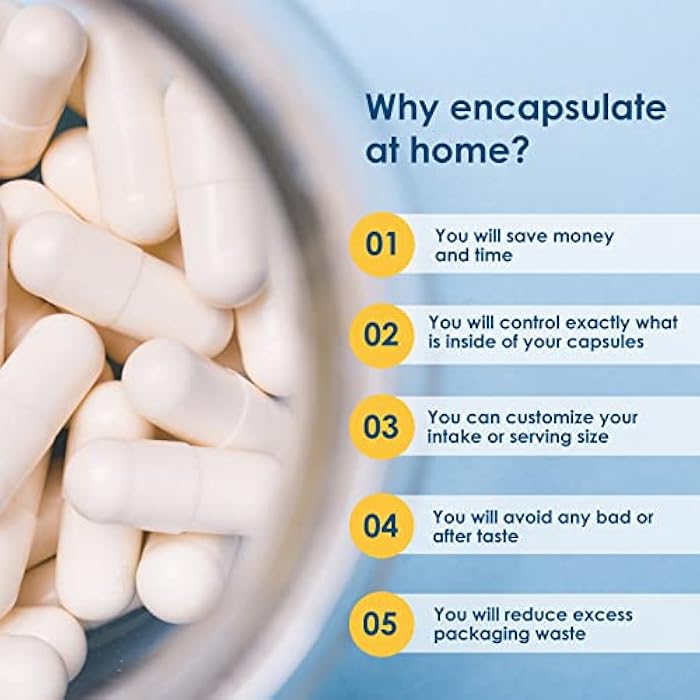 Capsuline كبسولات كابسولين بحجم 0 فارغة من الجيلاتين، شفافة - 1000 عد | خالية من الغلوتين، كوشير، معتمدة غير معدلة وراثيًا | كبسولات بقرية نقية لملء المكملات بنفسك - Image 5