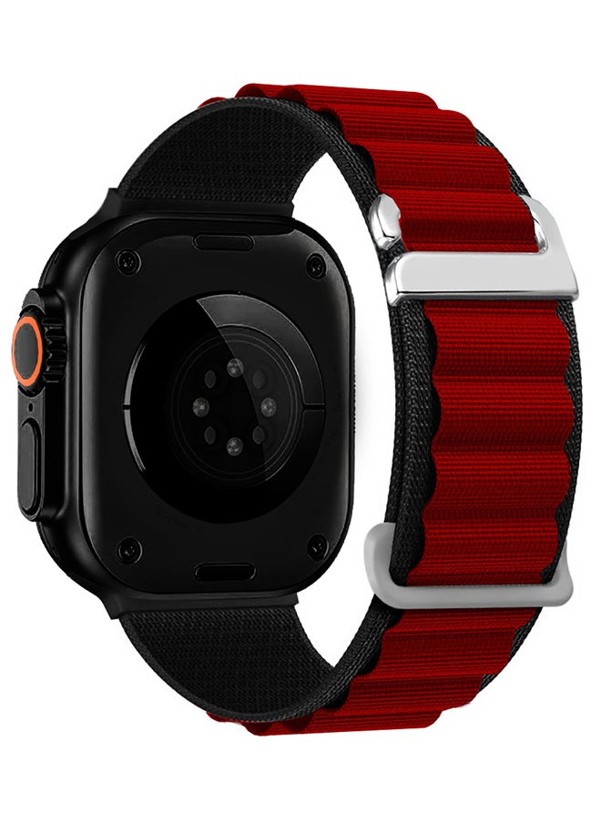 Generic Alpine Loop Band For Apple Watch Band 49mm/45mm/44mm/42mm Nylon Woven Sport Strap Compatible with iWatch Series Ultra2/Ultra/8/7/SE/6/5/4/3/2/1 Adjustable Strap  - Image 1