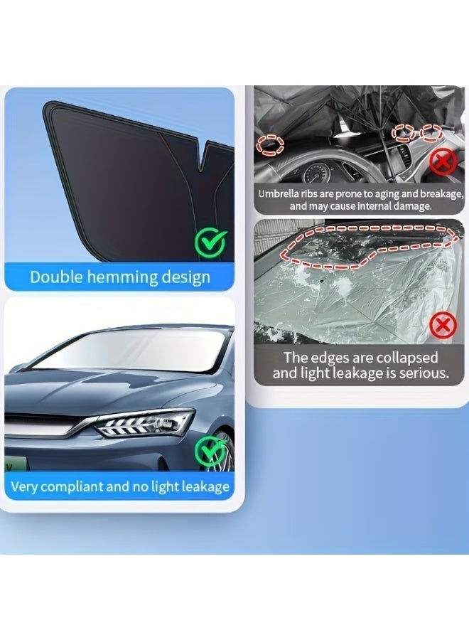 Halloween Car Windshield Sunshade – Front Window Heat Insulation Cover, Foldable UV Protection Sun Visor Curtain for Cars, Keeps Interior Cool & Private - Image 5