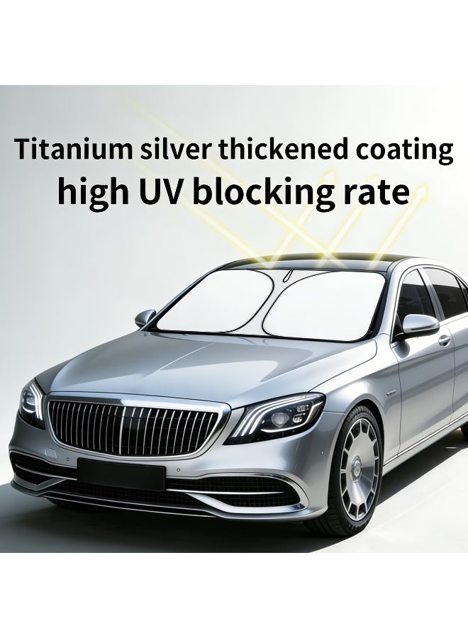 Halloween Car Windshield Sunshade – Front Window Heat Insulation Cover, Foldable UV Protection Sun Visor Curtain for Cars, Keeps Interior Cool & Private - Image 4