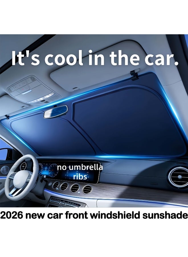 Halloween Car Windshield Sunshade – Front Window Heat Insulation Cover, Foldable UV Protection Sun Visor Curtain for Cars, Keeps Interior Cool & Private - Image 1