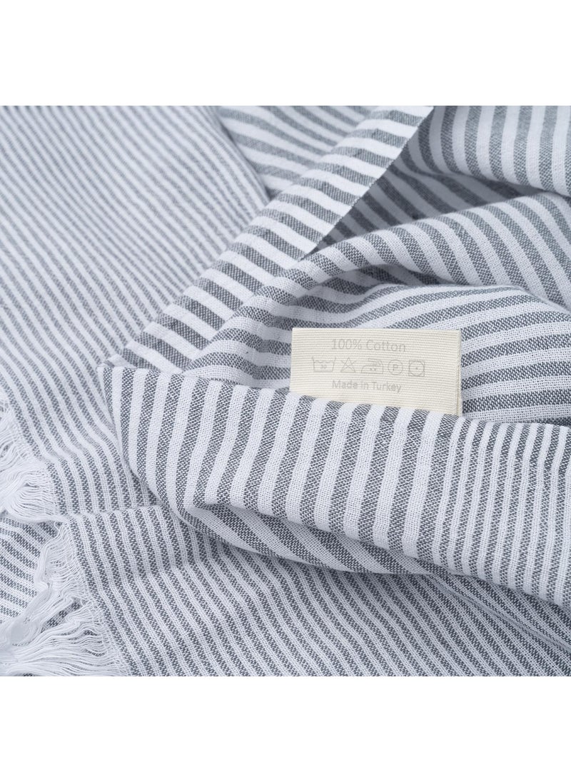 Soley - | Stripe | 100% Natural Cotton Peshtemal - Image 1