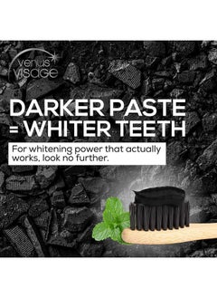 Activated Charcoal Toothpaste For Whitening Teeth - Black Toothpaste, Charcoal Whitening Toothpaste, Best Whitening Toothpaste (3.7 Fl Oz (Pack Of 3), Peppermint)