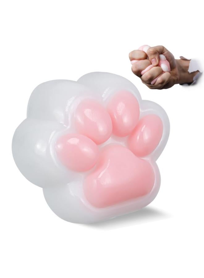 1 Pcs Squishy Cat Paw Squeeze Toys, Squishies Sensory Toys, Stress Reliever, Fidget Toys, Soft & Funny Feeling