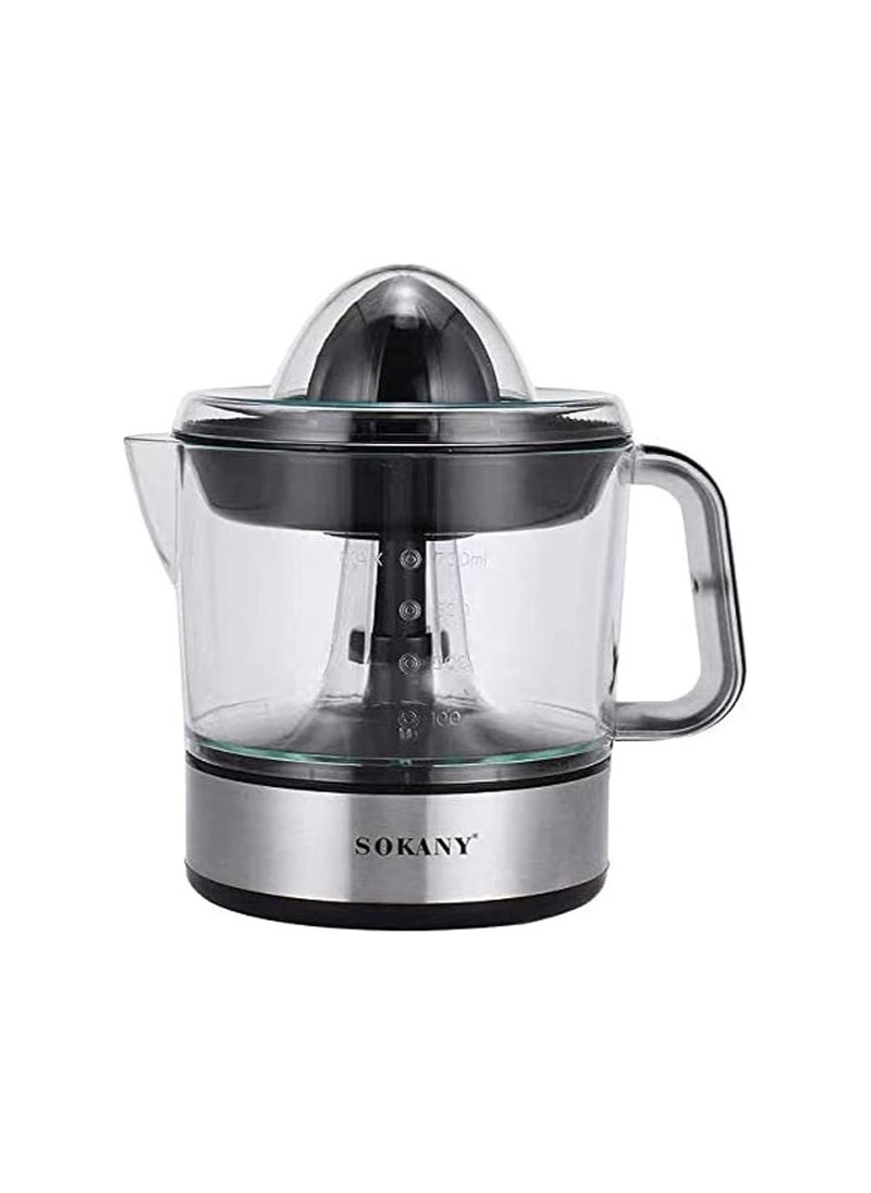 sokany Sukani Electric Orange Juicer, 700 ml, 45 Watt, Stainless Steel and Black  - Image 2
