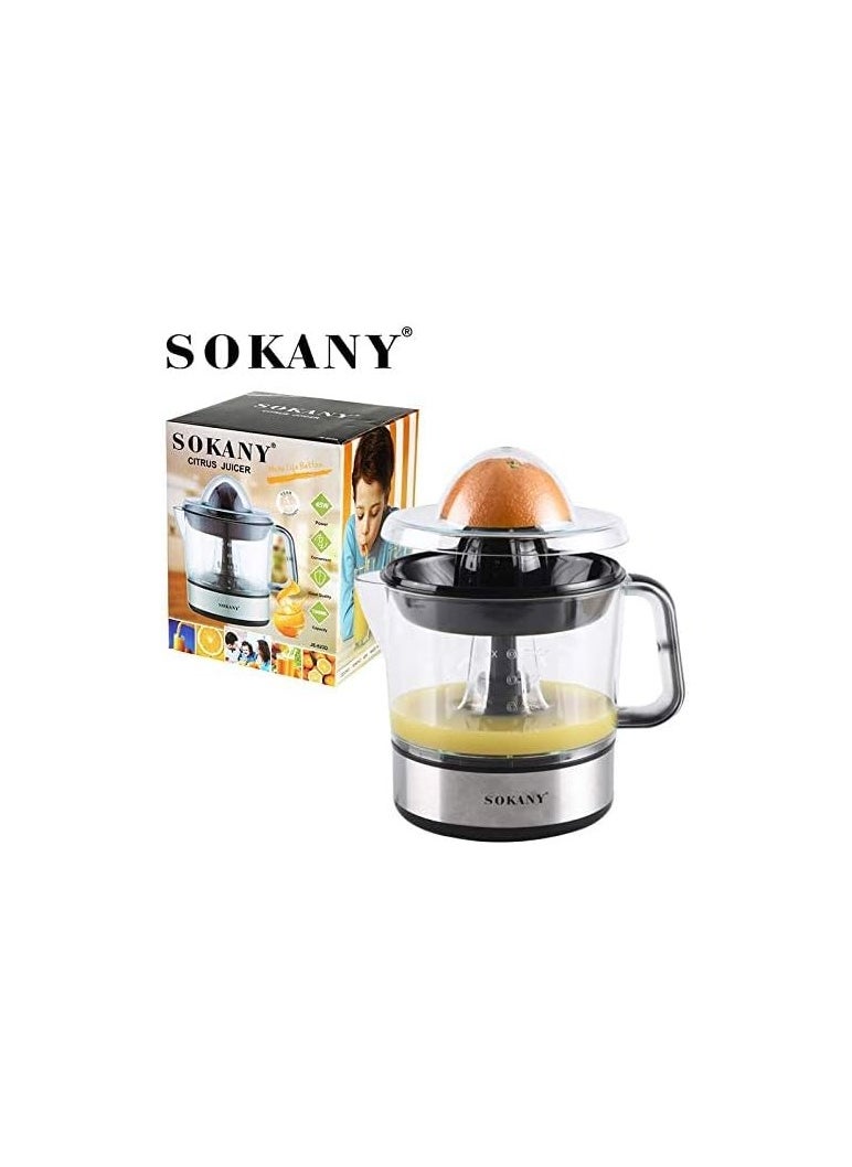 sokany Sukani Electric Orange Juicer, 700 ml, 45 Watt, Stainless Steel and Black  - Image 5