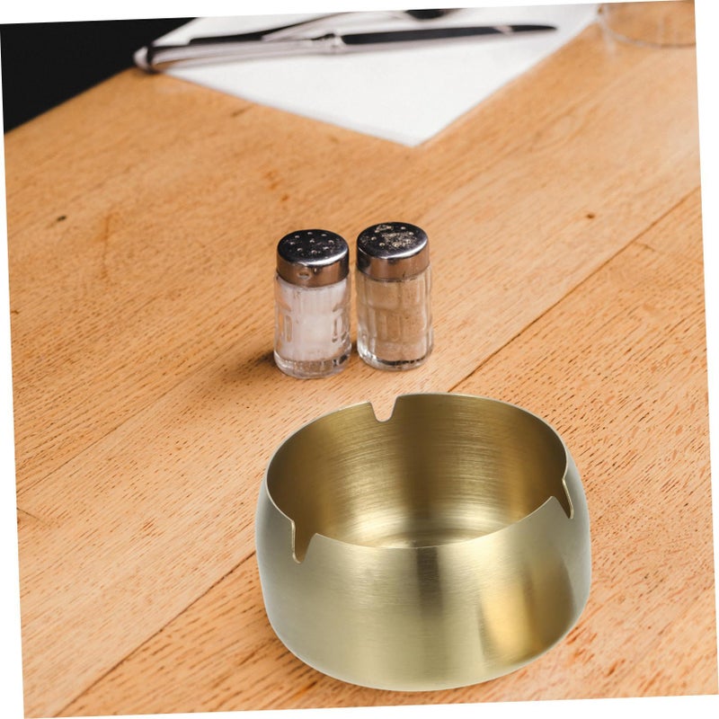 Stainless Steel Windproof Ashtray with Lid for Indoor Outdoor Use - Image 5