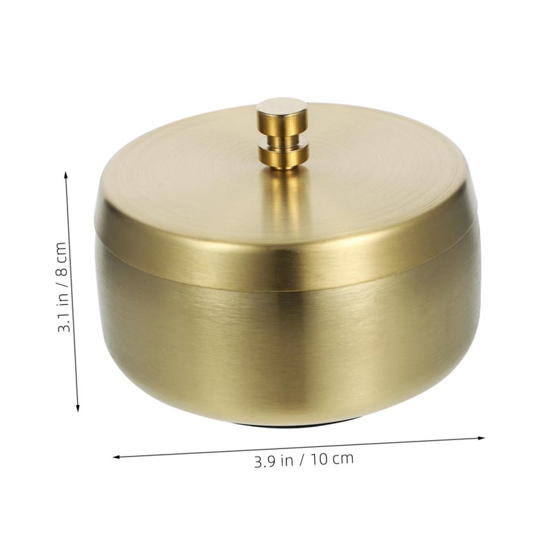 Stainless Steel Windproof Ashtray with Lid for Indoor Outdoor Use - Image 3
