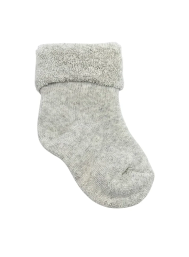 Victor And Jane Pack Of 4 Neutral Baby roll top towel king socks 4 pack  | Best Price UAE