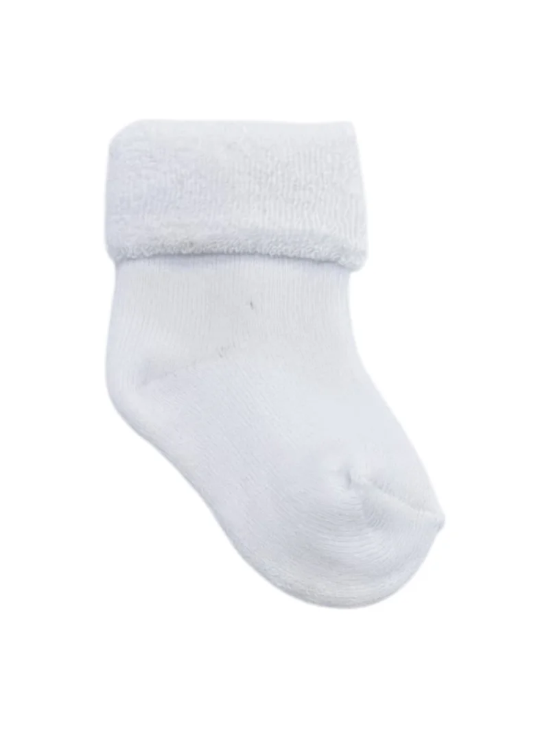 Victor And Jane Pack Of 4 Neutral Baby roll top towel king socks 4 pack  | Best Price UAE