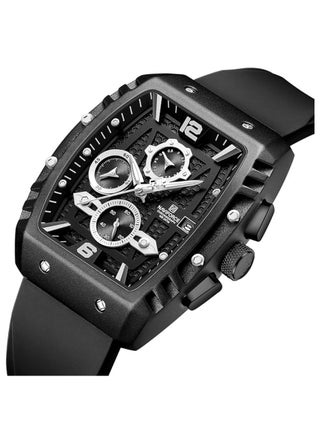 NAVIFORCE Waterproof Chronograph Sport Watch for Men, with Auto Date Quartz Wrist Watch, Colorful Silicone Band NF8025 - view 2