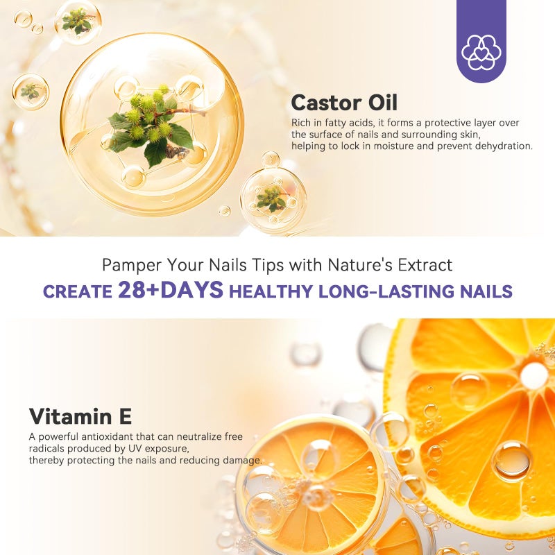 SAVILAND Nail Primer No Lift: 2024 Acid Free Primer Nail Prep Bond with Vitamin E Ingredient Castor Oil for Gel Acrylic Dip Nails, Ultra-Strong Adhesion Protein Nail Bond Nail Supplies Home Salon - Image 4