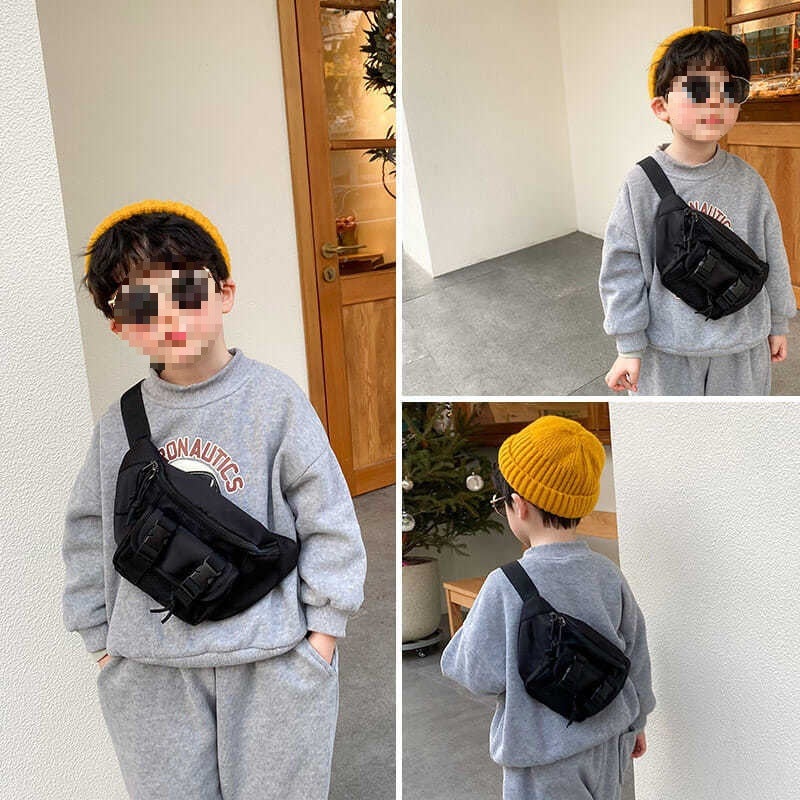 Children'S Chest Bag, Boy'S Handsome Korean Style Crossbody Bag, Casual And Versatile Girl'S Waist Bag, Baby'S Outing Coin Shoulder Bag - Image 2