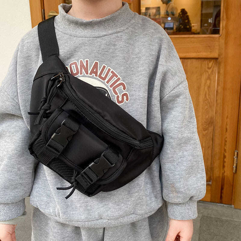 Children'S Chest Bag, Boy'S Handsome Korean Style Crossbody Bag, Casual And Versatile Girl'S Waist Bag, Baby'S Outing Coin Shoulder Bag - Image 4