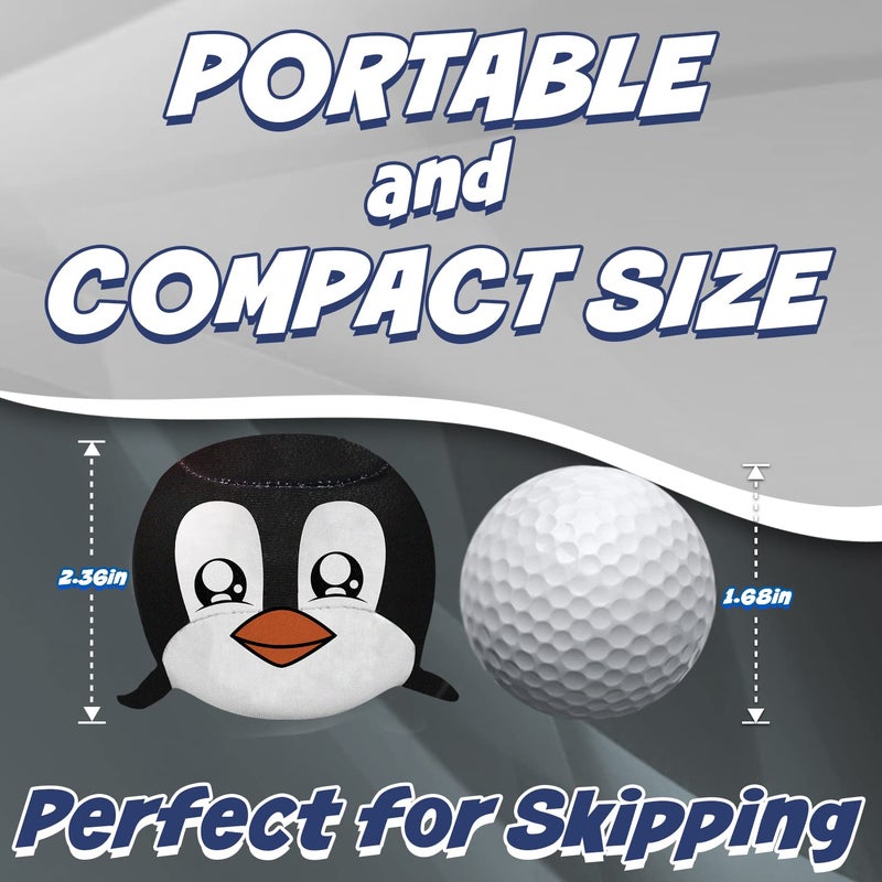 Activ Life Animal Skip Balls (2 Pack) Penguin Gifts Penguins Toy, Easter Basket Stuffers, Swimming Ball Pool Toys for Kids and Teens, Fun Water Beach Summer Games - Image 3