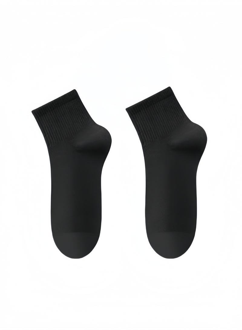 كيوانهونغ 5 أزواج من الجوارب الأنبوبية المتوسطة القابلة للحمل والضغط من القطن، جوارب رياضية قابلة للتنفس تمتص العرق، مناسبة للسفر والعمل، مناسبة للرجال والنساء، مقاس أمريكي 6-9.5 - Image 4