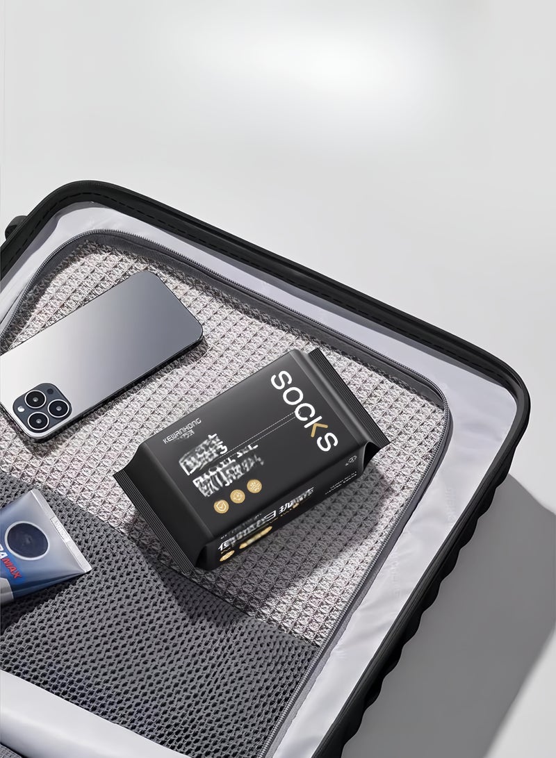 كيوانهونغ 5 أزواج من الجوارب الأنبوبية المتوسطة القابلة للحمل والضغط من القطن، جوارب رياضية قابلة للتنفس تمتص العرق، مناسبة للسفر والعمل، مناسبة للرجال والنساء، مقاس أمريكي 6-9.5 - Image 5