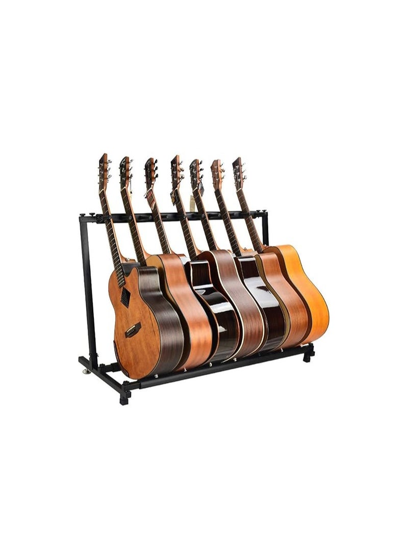 Megarya - Guitar Bass Stand for Multiple Guitars Display Foldable Rack (7-Space) - Image 1