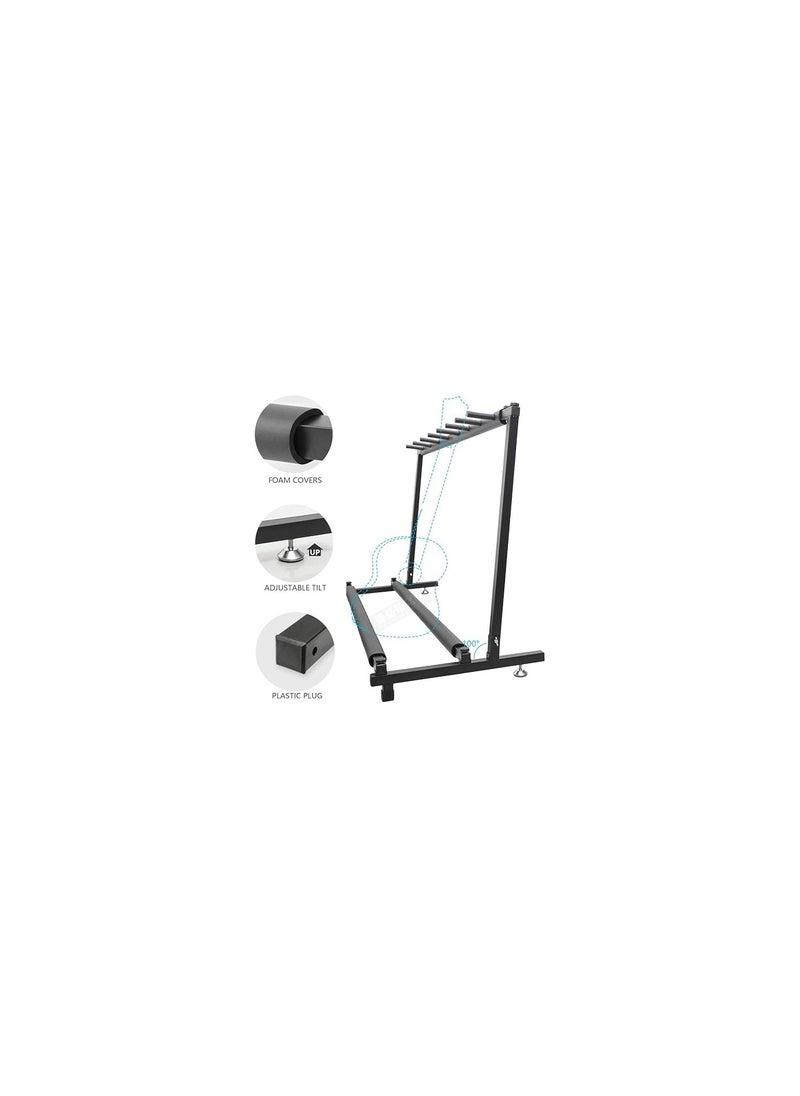 Megarya - Guitar Bass Stand for Multiple Guitars Display Foldable Rack (7-Space) - Image 1