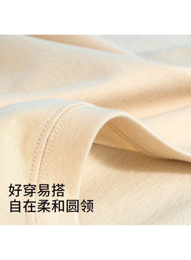 Goso Summer Skin-Friendly Women'S T-Shirt, Solid Color Versatile Top, Round Neck Short Sleeve Tee For Women - Image 4