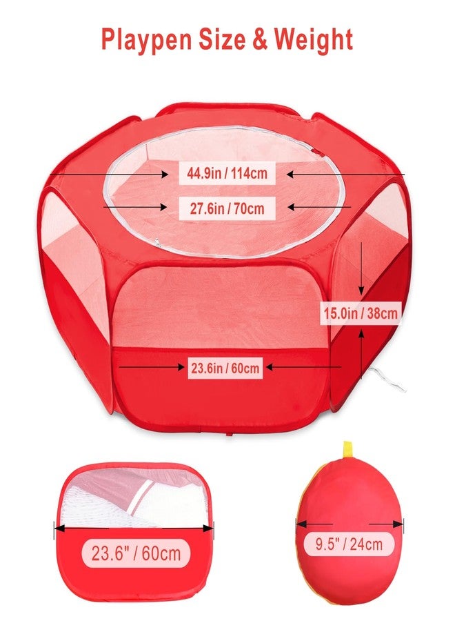 XIRGS Small Animal Playpen, Pet Playpen for Cat/Rabbit/Hamster/Guinea Pig/Bunny/Ferret/Kitten Toys Chick Brooder Box Cage Tent Pop Up Play Pen with Cover, Portable Play Yard Indoor Outdoor Waterproof - Image 5