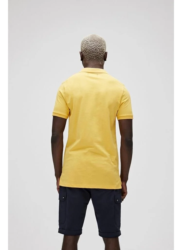 Bad Bear Men's Mustard Polo T-Shirt