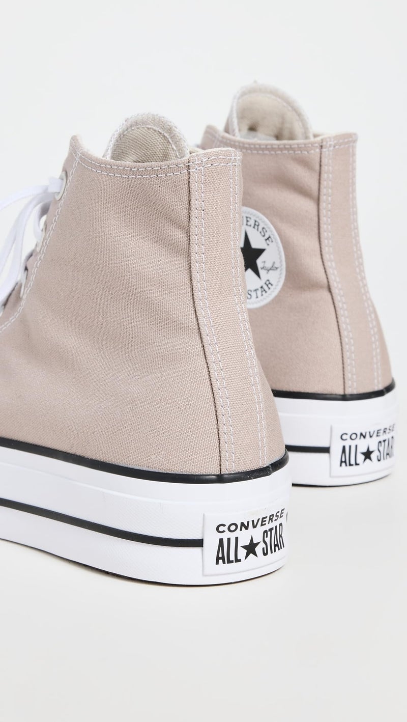 Converse Women's Chuck Taylor All Star Lift Platforms, Wonder Stone/White/Black, 5 Medium US - Image 3