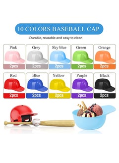 Ice Cream Snack Bowl Dessert Cups Baseball Helmet Baseball Theme Party Supplies 8 oz Mini Sundae Bowls Baseball Plates Disposable Plastic Taster Dessert Ice Cream Spoon for Party Birthday 40 Pcs - pzsku/Z7EA5921DF5A8F9763890Z/45/_/1691664226/4a06ecb1-6220-4f22-9148-cf2e351d51f7