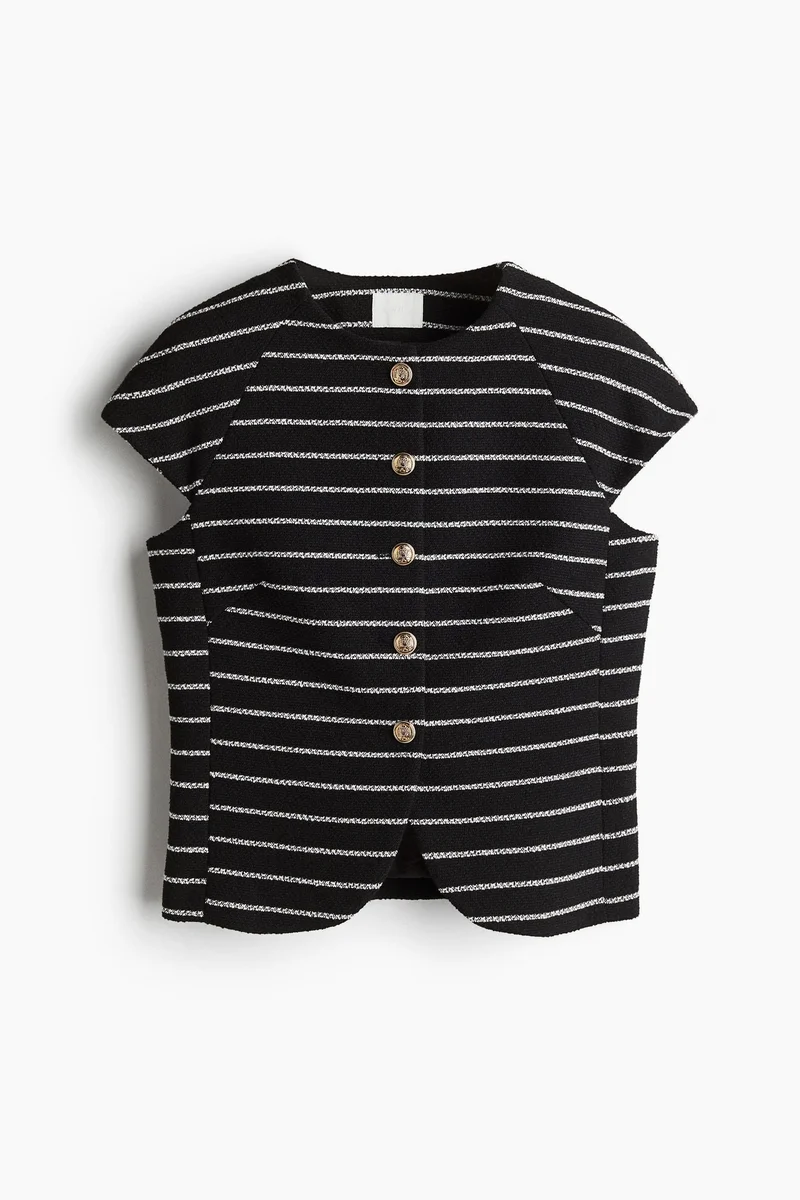 اتش اند ام بلوزة بأزرار أمامية