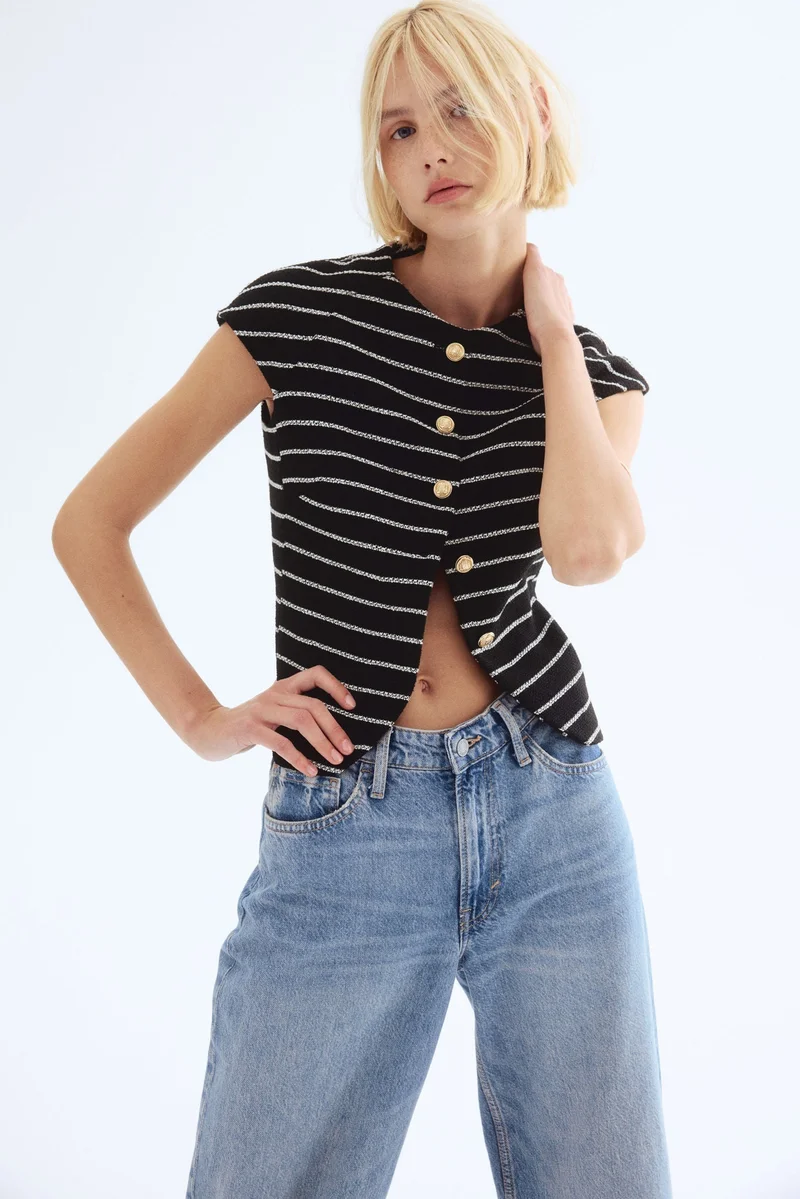 H&M Button-front top