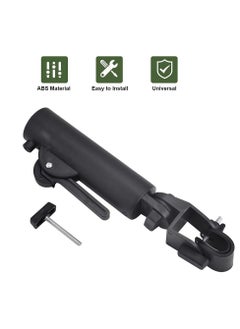 Y&D Golf Push Cart Umbrella Holder, Holder Adjustable Plastic Stand Pull Bike Clip Mounting Attachment for Outdoor Sports(Black)  - Image 3