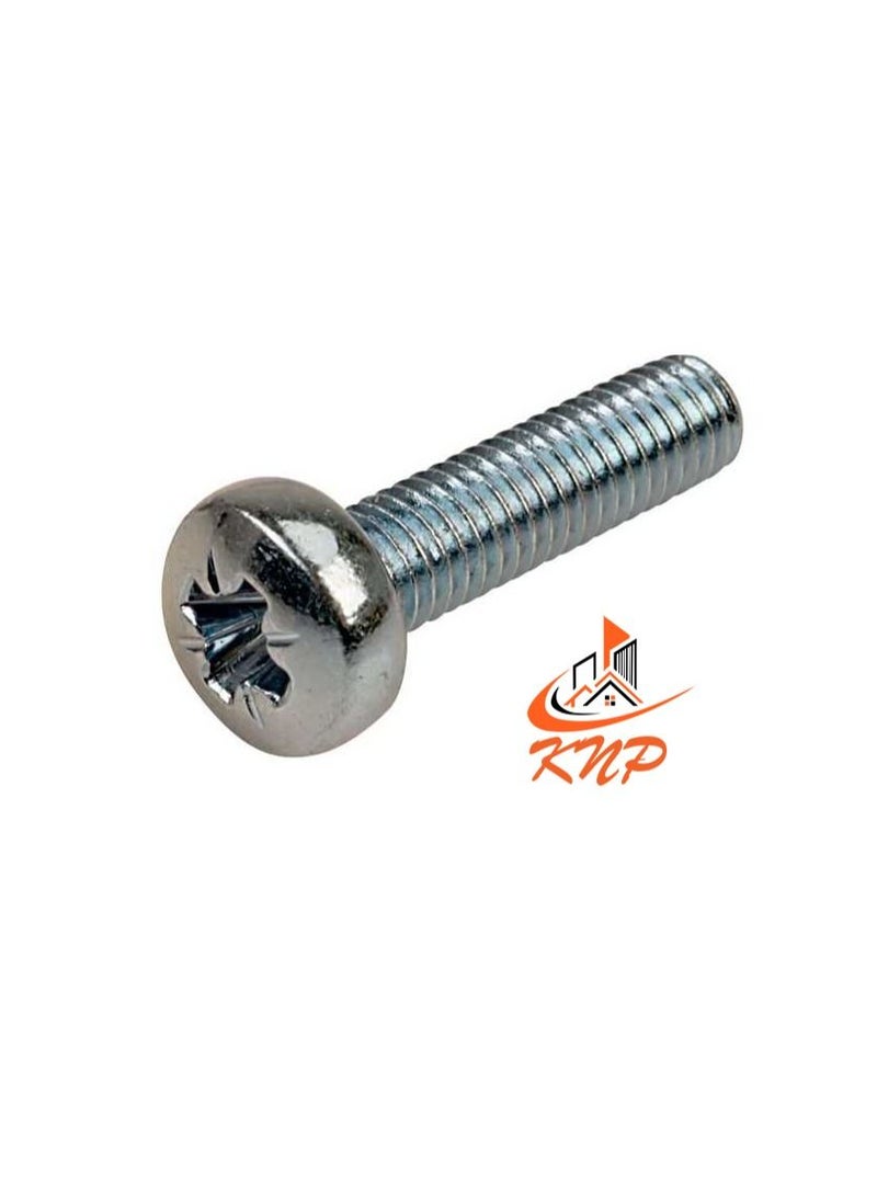 KNP KNP Pan Head Machine Screws - Pack of 200 (M6 x 30mm) - Image 1
